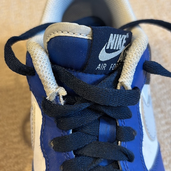 Nike Air Force 1s Men's Blue and White Sneakers - Picture 4 of 6